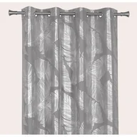Zasłony - Zasłona z kółkami Vanua 140 x 260 cm szara - miniaturka - grafika 1