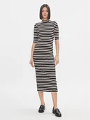 Sukienki - Tommy Hilfiger Sukienka codzienna WW0WW40610 Czarny Slim Fit - miniaturka - grafika 1