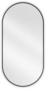 Mexen Loft lustro łazienkowe owalne 100 x 50 cm, rama czarna - 9851-100-050-000-70 - Lustra - miniaturka - grafika 1