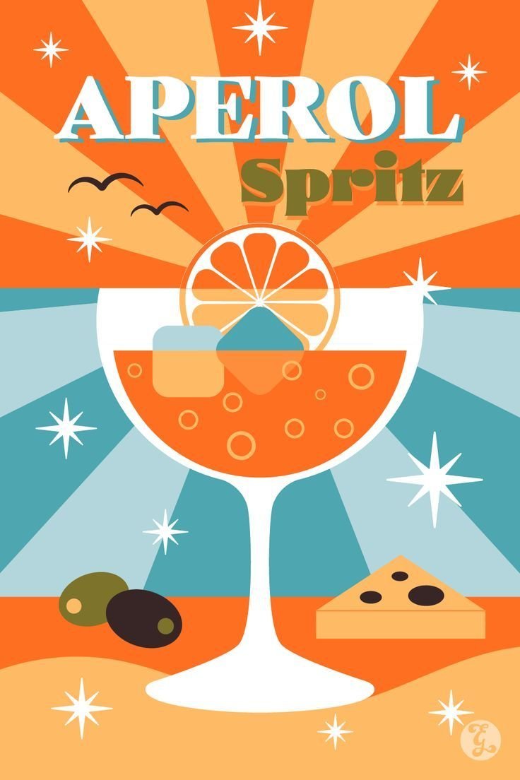 PODKŁADKA POD MYSZ Z Nadrukiem 22x18 cm Aperol Spritz Drink Tekst Prezent