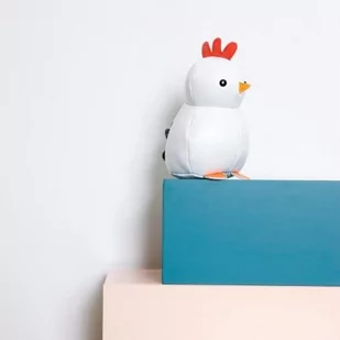 Little Big Friends, maskotka z grzechotką Kurka Paulette - Zabawki sensoryczne - miniaturka - grafika 1