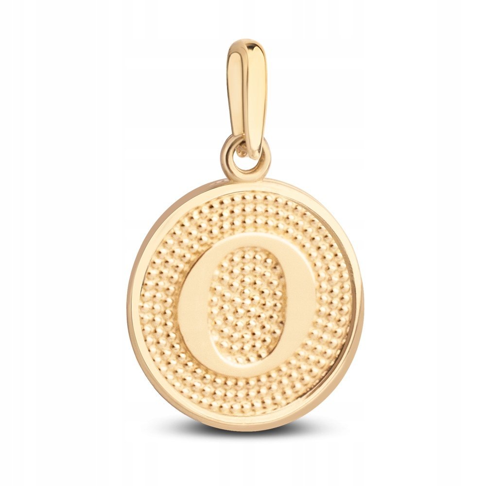 ZŁOTA WYJĄTKOWA ZAWIESZKA MEDALIK LITERKA O 333