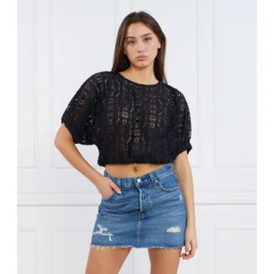Desigual Bluzka | Cropped Fit - Bluzki damskie - miniaturka - grafika 1