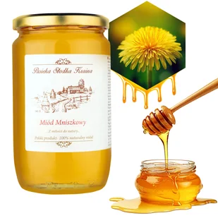 MIÓD MNISZKOWY NEKTAROWY KRYSTALIZOWANY 1KG PASIEKA SŁODKA KRAINA NATURALNY - Miód - miniaturka - grafika 1