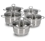 Zestawy garnków i patelni - Zestaw garnków 10 el. Rocca Zwieger - miniaturka - grafika 1