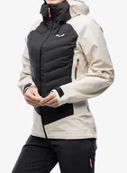 Kurtki narciarskie - Kurtka hybrydowa damska Salewa Sella PTX 3L Hybrid Jacket - oatmeal - miniaturka - grafika 1