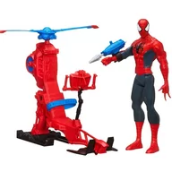 Figurki dla dzieci - Hasbro, figurka Spiderman z helikopterem, A6747 - miniaturka - grafika 1