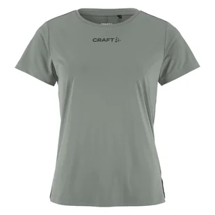 Damska Koszulka z krótkim rękawem CRAFT CORE ESSENCE SS TEE 2 W 1915291-647000 – Szary - Koszulki i topy damskie - miniaturka - grafika 1