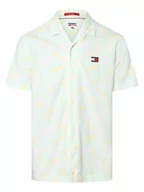 Koszule męskie - Tommy Jeans - Koszula męska, niebieski|żółty|zielony - miniaturka - grafika 1