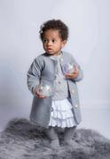 Płaszcze damskie - Elegancki płaszczyk dla dziewczynki na roczek 80/86/By Royal Baby Shop - miniaturka - grafika 1