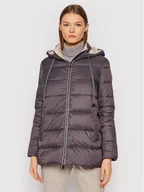 Kurtki damskie - Cappellini Kurtka puchowa M24398 6098C Szary Regular Fit - miniaturka - grafika 1