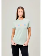Koszulki i topy damskie - Bench Koszulka "Elio" w kolorze zielonym - miniaturka - grafika 1