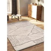 Dywany - Dywan wewnętrzny prostokątny, kremowy / brązowy, 133 x 190 cm, CERES etniczny - ATTICGO - miniaturka - grafika 1