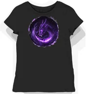 Koszulki i topy damskie - Koszulka damska czarna z motywem mistycznego smoka XXL - miniaturka - grafika 1