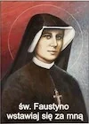Magnesy - Magnes na lodówkę - Św. Faustyna - miniaturka - grafika 1