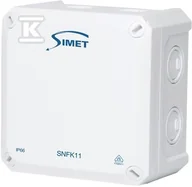 Puszki elektryczne i akcesoria - Puszka instalacyjna naścienna SNFK11, 110x110x67, IP66 biały - miniaturka - grafika 1