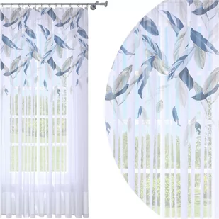 Firana Gotowa 140X250 Woal Barwiona Wzór Na Żabki - Firany - miniaturka - grafika 1