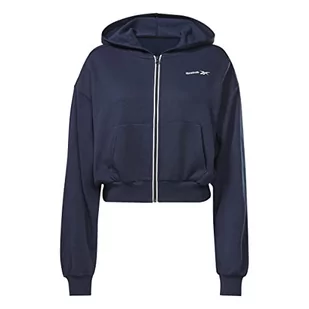 Reebok Damska bluza z kapturem ID Energy na zamek błyskawiczny, Vector Navy, XS, Vector Navy, XS - Bluzy damskie - miniaturka - grafika 1