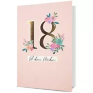 Kartki okolicznościowe i zaproszenia - Karnet B6 Urodziny 18 - miniaturka - grafika 1