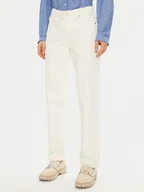 Spodnie damskie - Tommy Hilfiger Jeansy WW0WW44331 Biały Regular Fit - miniaturka - grafika 1