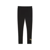 Spodnie sportowe damskie - Damskie legginsy ESS METALLIC PUMA Black Metallic Gold - miniaturka - grafika 1