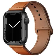 Akcesoria do zegarków - Tech-Protect Pasek Leatherfit do Apple Watch brown - miniaturka - grafika 1