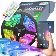 Taśmy LED - Wodoodporny Pasek Led Taśma Rgb Kolorowy Sterowanie Aplikacją W Telefonie - miniaturka - grafika 1