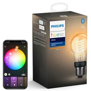 Philips Hue bańka E27 7W W 2100K BT filament - Żarówki LED - miniaturka - grafika 1