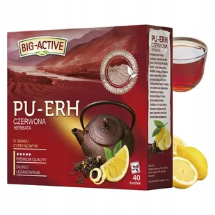 PU ERH herbata czerwona CYTRYNA BIG ACTIVE chińska 40 TOREBEK - Herbata - miniaturka - grafika 1