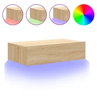 Szafki RTV - vidaXL Szafka pod telewizor z oświetleniem LED dąb sonoma 60x35x15,5 cm - miniaturka - grafika 1