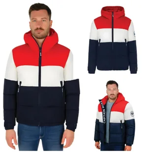 Kurtka zimowa męska puchowa pikowana z kapturem ASPEN Captain Mike XXL - Kurtki męskie - miniaturka - grafika 1