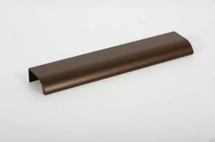 Uchwyt meblowy krawędziowy Ona 256 Aluminiowy Brązowy - Zawiasy, okucia i inne akcesoria - miniaturka - grafika 1