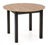 Inne meble do salonu - Stół St44M135/134L 102(142)X102 Czarny / Dąb Artisan - miniaturka - grafika 1