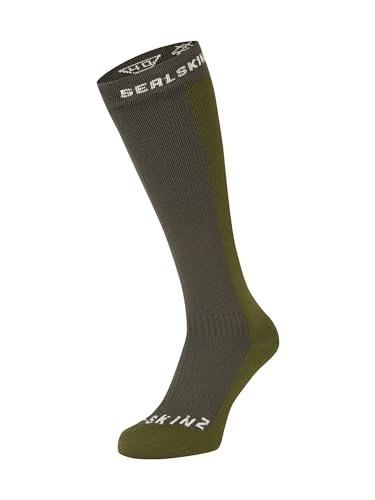 SEALSKINZ Worstead | unisex wodoodporne skarpety z podszewką z wełny merynosów na zimną pogodę | na zewnątrz, narciarstwo i zimowe wędrówki | uwalniają ciepło i wilgoć
