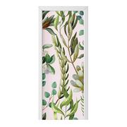 Naklejki na ścianę - Naklejka na drzwi HOMEPRINT Rośliny na jasnym tle 75x205 cm - miniaturka - grafika 1