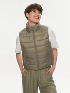 Kamizelki damskie - ONLY Bezrękawnik Madie 15308180 Brązowy Regular Fit - miniaturka - grafika 1