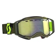 Gogle narciarskie - Gogle na Skuter Śnieżny Scott Prospect Enhancer Chromowe Kaki Zielony/Neonowy Żółty - miniaturka - grafika 1