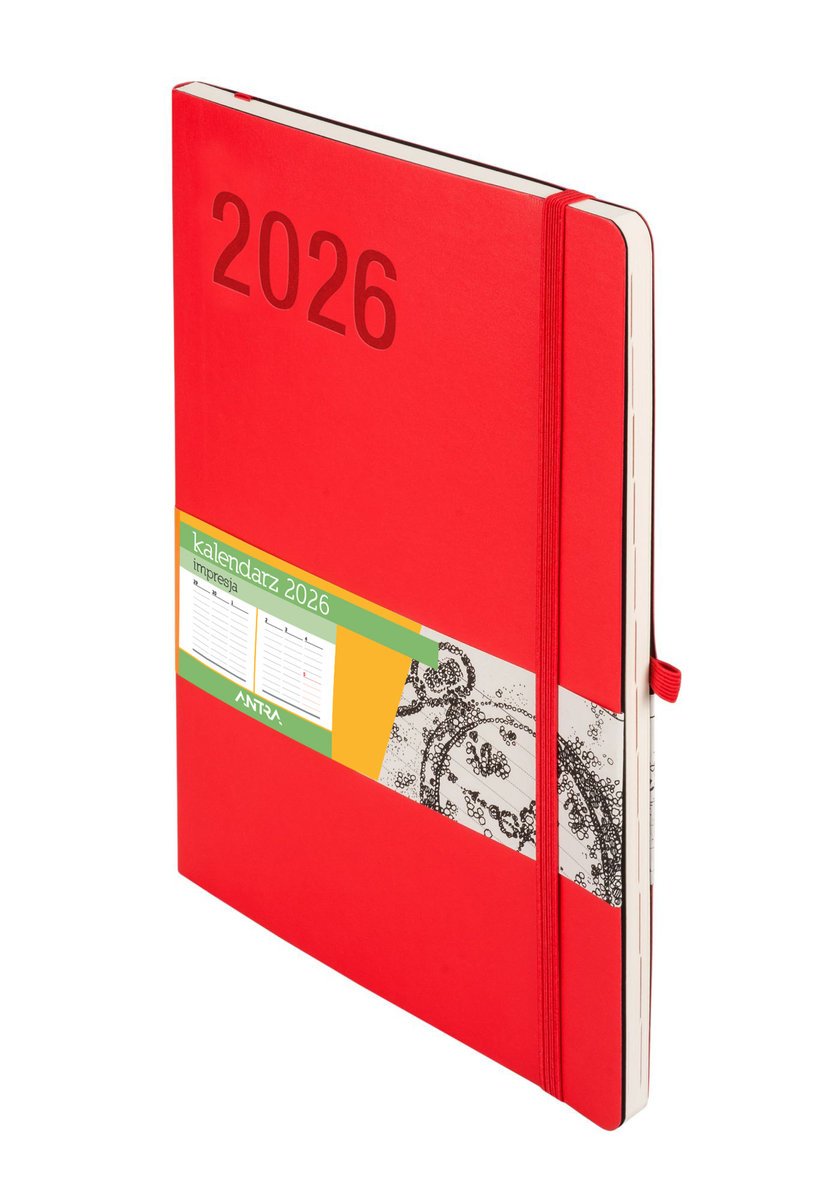 Kalendarz 2026 Impresja B5 TDW czerwony