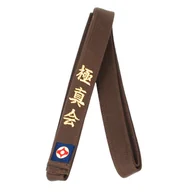 Kimona, stroje i obuwie - Pas Do Kyokushin Karate Brązowy haft naszywka 240 - miniaturka - grafika 1