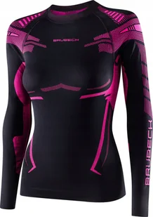 Brubeck LS15690 Bluza damska DRY czarny/fuksjowy L - Bielizna sportowa damska - miniaturka - grafika 1