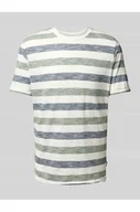 Koszulki męskie - T-shirt z prążkowanym, okrągłym dekoltem model JELANI - Blend - miniaturka - grafika 1