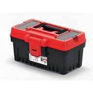 Skrzynki i torby narzędziowe - Skrzynka narzędziowa Evo z uchwytem 12 l czarno-czerwony - miniaturka - grafika 1
