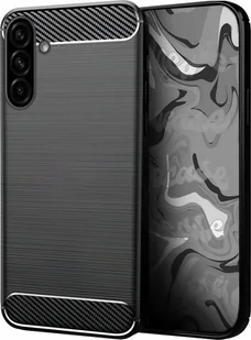 Etui do Samsung Galaxy A56 Czarne, Pancerne, Karbon, Pokrowiec, Case - Etui i futerały do telefonów - miniaturka - grafika 1