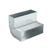 Akcesoria kominkowe - Kolano prostokątne nastawne KSSN150x50/45-90-OC - miniaturka - grafika 1