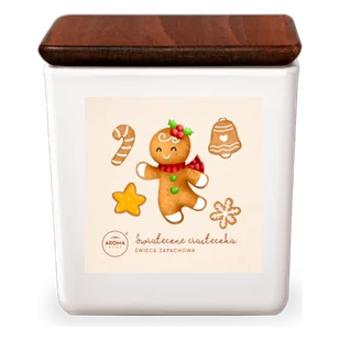 Aroma Home Simple Świeca zapachowa Świąteczne ciasteczka - Świece - miniaturka - grafika 1