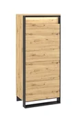 Komody - Wysoka komoda w stylu industrialnym dąb artisan - qa H3-G18 - miniaturka - grafika 1