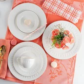 Serwisy do kawy i herbaty - Serwis kawowy na 12 osób porcelanowy złota linia MESYNA GOLD - miniaturka - grafika 1