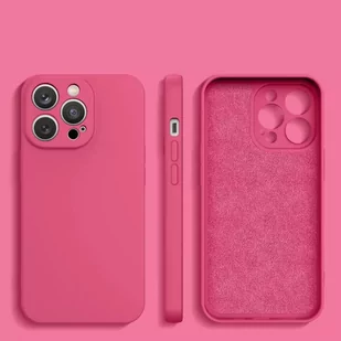 Etui na telefon Silicone Case do Samsung Galaxy A14/A14 5G silikonowy pokrowiec różowe - Pozostałe akcesoria do telefonów - miniaturka - grafika 2