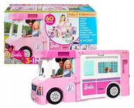 Lalki dla dziewczynek - Barbie GHL93 Kamper 3 w 1 Samochód kempingowy Nowy - miniaturka - grafika 1