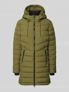 Płaszcz pikowany z kieszeniami zapinanymi na zamek błyskawiczny - Płaszcze damskie - miniaturka - grafika 1